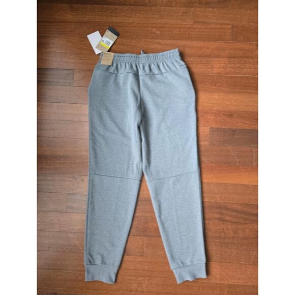 New Nike Dri-FIT Standard Fit Gray Sweatpants Tapered Ankle Sz S - Picture 2 of 6